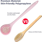 BEDELITE Back Scrubber for Shower, Soft Bath Brush Long Handle for Men & Women - Image 2