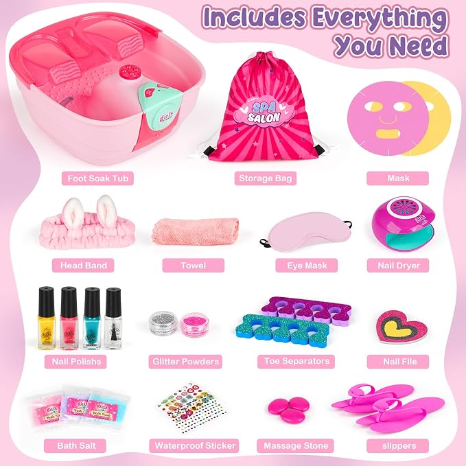 Kids Foot Spa & Nail Kit - Image 2