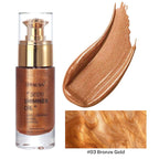 Liyalan Shimmer Body Oil Bronze Gold 1.0 fl.oz Face Glow Pearl Highlighter - Image 9