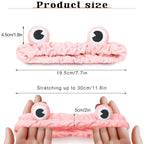Jowmoy Pink Frog Eye Elastic Headband - Image 2