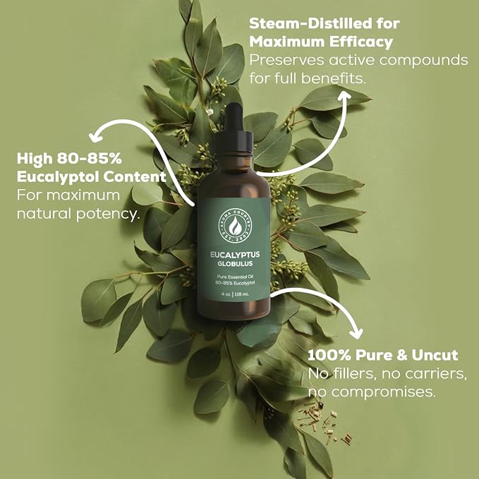 Aroma Country 100% Pure Eucalyptus Essential Oil – Organic & Undiluted Diffuser - Image 3