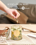 M&SENSE Sage Citrus Soy Candles, Natural Organic 2 Wick 12.7oz 75H Long Lasting - Image 7