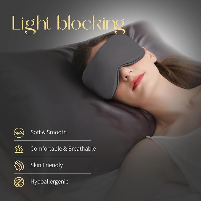 ZIMASILK Adjustable 100% 22 Momme Mulberry Silk Sleep Mask - Image 3