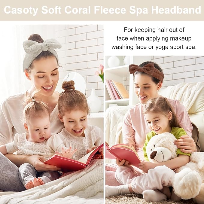 Casoty 6 Pcs Spa Headbands, Hair Holder - Image 4