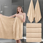 4 Piece Extra Large Bath Towels 35x70 Inches by Ycosy