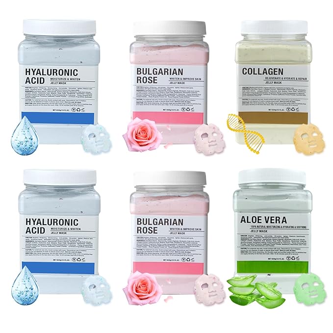 Jelly Mask for Facials Professional, Hydrating & Moisturizing Peel-Off Natural by Unknown
