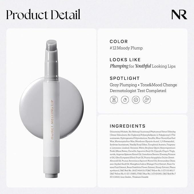 Nature Republic HONEY MELTING LIP PLUMPING SOFT LIP STICK Moody Plump Hydrating - Image 7