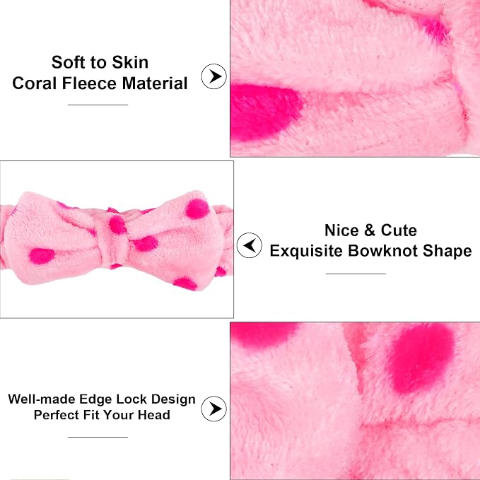 Casoty 10 Pcs Skincare Headbands, Spa Headband - Image 6