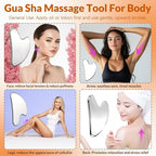 Stainless Steel Gua Sha Facial Tool & V Line Lifting Mask Set 2Pcs: Guasha Tool - Image 3
