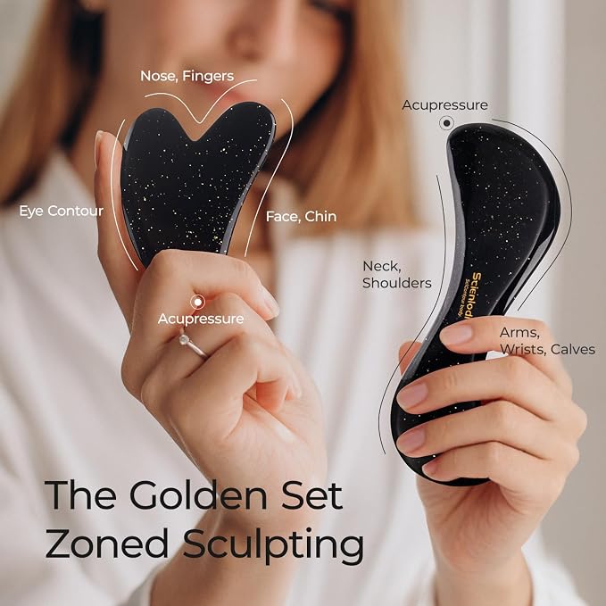 Scienlodic 2 Pcs Gua Sha Massage Tools - Image 2