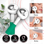 Ice Globes for Facials | Unbreakable Steel Cooling Roller | Cryo Sticks for - Image 2
