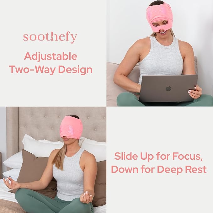 Migraine Relief Cap with Slide-Up Eye Mask - Image 6