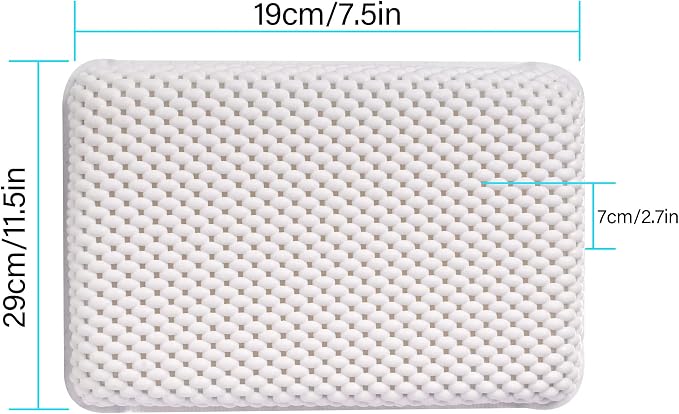 OSVINO Bath Pillow Thick Comfy Drainage - Image 4