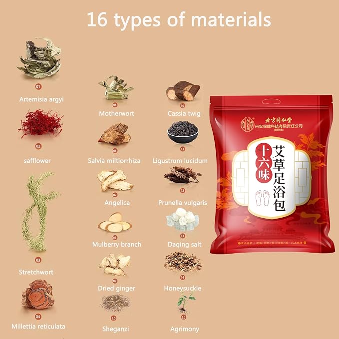 30 PCS Body Herbal Detox Foot Soak to Remove Toxins, Lymphatic Drainage Ginger - Image 4