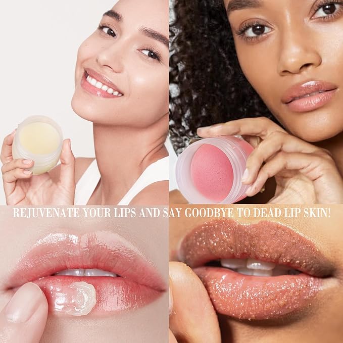 Lip Mask & Lip Scrubber Exfoliator Lip Sleeping Mask Overnight - Image 6