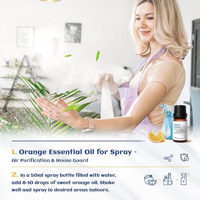 HIQILI Sweet Orange Essential Oil, 100% Pure Natural - Image 4
