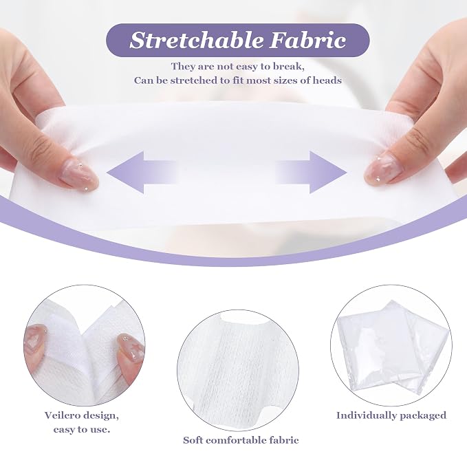 150 Count Disposable Spa Facial Headbands - Image 2