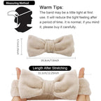 WHAVEL 6 Pack Spa Makeup and Facial Microfiber Bow Headbands - Image 6