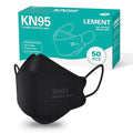 LEMENT KN95 Face Masks, 50 Pack Breathable Cup Dust Disposable Masks by Lement
