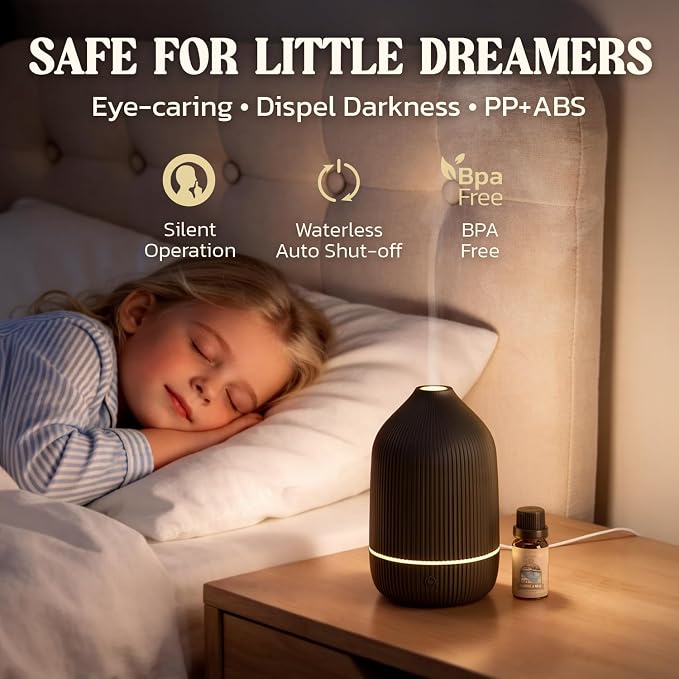 Essential Oil Diffuser, 100ml Aromatherapy Diffuser, Mini Ultrasonic Diffuser - Image 5