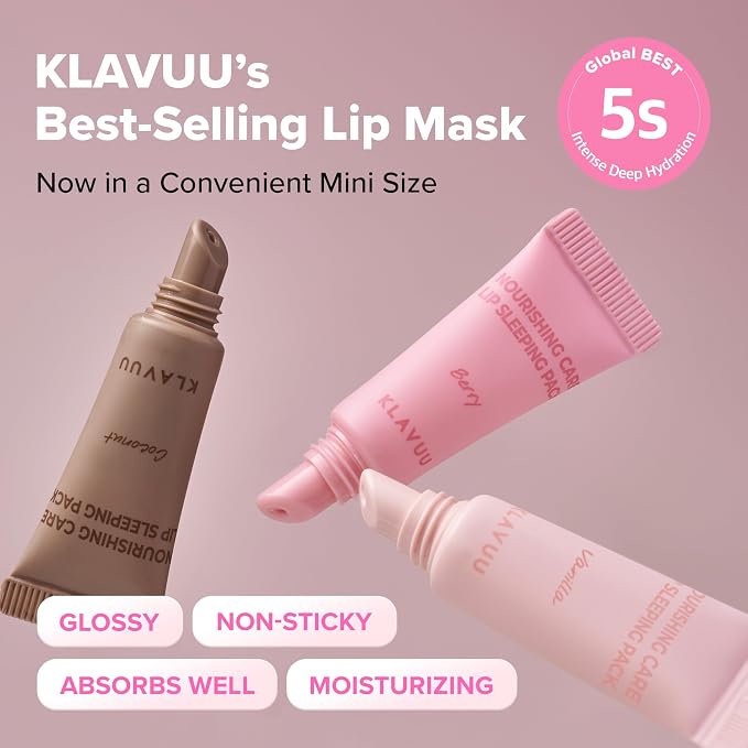 Klavuu Lip Mask Sleeping Pack Boostking Kit – Overnight Deep Hydrating Korean - Image 3