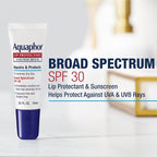 Aquaphor Lip Balm, Lip Repair, SPF 30 | Lip Protectant | 0.35 Oz Tube | Pack of - Image 4