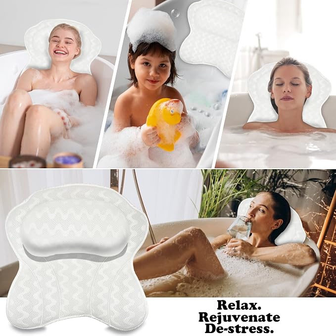 Bath Pillow Spa Bathtub Ergonomic - Image 2