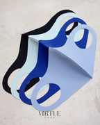 Virtue Code Second Skin Cloth Face Mask Pack. 4 Buttery Soft Masks Washable - Image 2