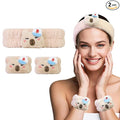 Kawaii Spa Headband and Wristband Set by FLYINGMAGE