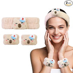 Kawaii Spa Headband and Wristband Set by FLYINGMAGE