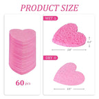 60-Count Kickleen Compressed Cellulose Heart Shape Facial Sponges | 100% - Image 3