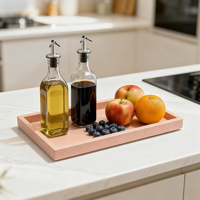 Pure Natural Marble Tray for Bathroom, Sink. Cosmetics, toiletries, etc. can be - Image 7