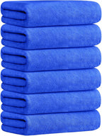 JML Microfiber Bath Towels, Large Bathroom Towel Set 6 Pack - Image 2