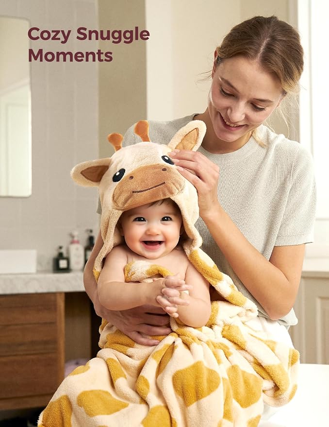 Momcozy Baby Bath Towels with Visualize Health Label - Image 5