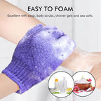 Evridwear Exfoliating Dual Texture Bath Gloves - Image 5