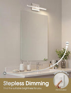 VOLISUN Modern Bathroom Vanity Light 15.7 inch, 12W Dimmable 5CCT Led Bathroom - Image 3