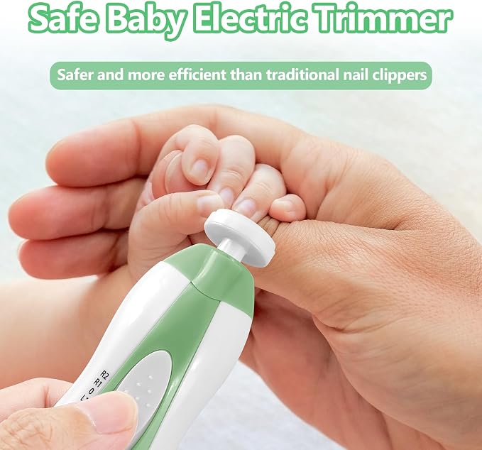 Qunlions life Baby Nail Trimmer Electric, 6 in 1 Baby Nail File Clippers Infant - Image 7