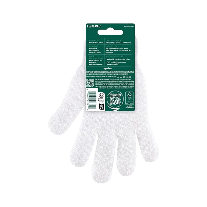 EcoTools Gentle Bath + Shower Gloves, Exfoliating Gloves Remove Dead Skin & - Image 10