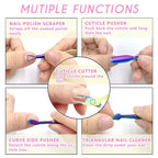 Cuticle Trimmer with Cuticle Pusher and Scissors, Cuticle Remover Professional - Image 2