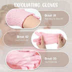 Didaey 104 Pcs Exfoliating Glove Bulk Shower Gloves - Image 3