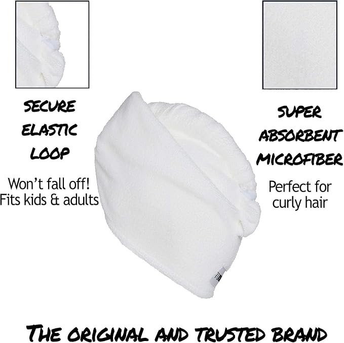 Turbie Twist 2-Pack Extra Long Microfiber Hair Towel - Image 7