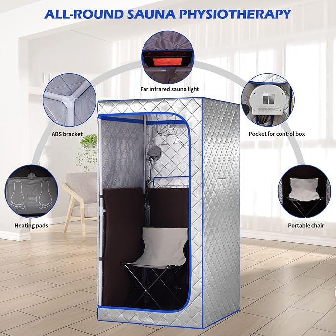 Portable Infrared Sauna, Full Size Far Infrared Sauna, One Person Sauna Tent - Image 6