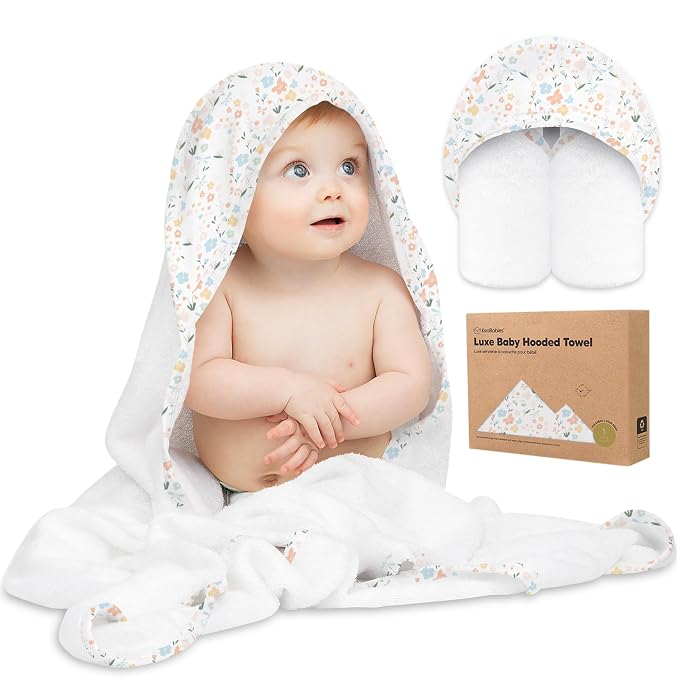KeaBabies Hooded Baby Towel for Newborn by KeaBabies