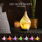 Porseme 150ml Essential Oil Diffuser Glass Color Changing Aroma Air Diffusers - Image 2