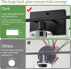 Indoi 3 Light Bathroom Light Fixtures, Matte Black Modern Vanity Lights - Image 5