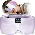 LC-dolida Luxurious Silk Soft Sleep Mask, Sleep Headphones by LC-dolida
