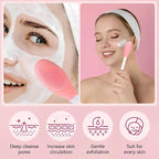 Facial Cleansing Brush, Pore Cleaning Brush Silicone - Image 3