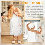 Tigeen Plus Size Towel Wrap for Women Spa Robe Set - Image 6