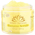 Organic Banana Body Scrub, Moisturizing and Exfoliating Salt Face & Body Scrub by WhiteNaturals