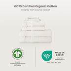 BIOWEAVES 100% Organic Cotton 700 GSM Plush Bath Towels 30" x 58" GOTS Certified - Image 8